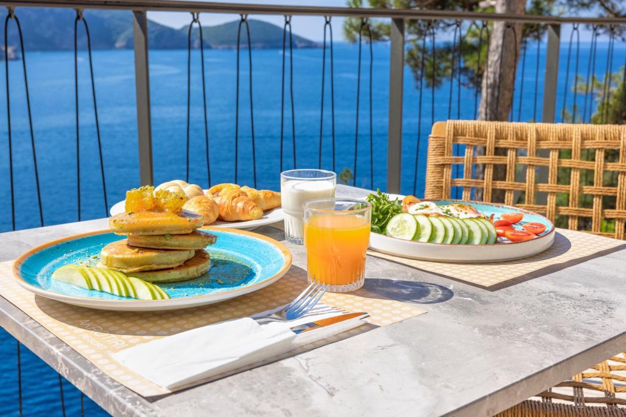 Akrotiri Beach Resort Hotel - Adult Friendly Paleokastritsa Exterior photo Breakfast at the hotel